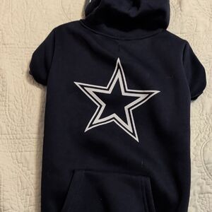 NFL Navy Dallas Cowboys Pet Hoodie